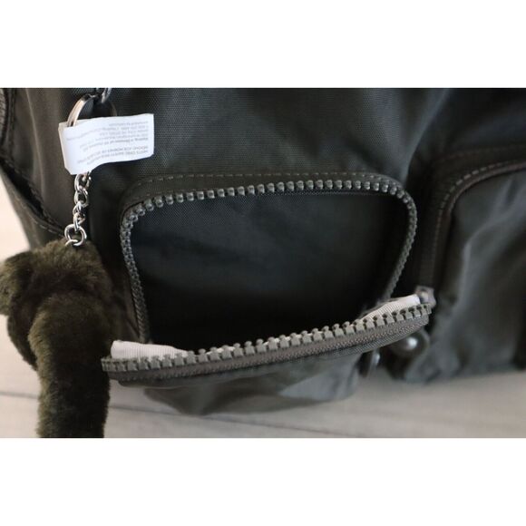 Kipling KI0365-3DU Women's Medium Size Field Green Fiona Nylon Backpack - Picture 12 of 12